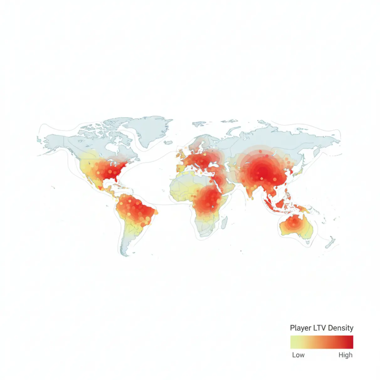 Carte thermique LTV par région